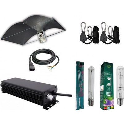 Profi komplet kit růst a květ - digi předřadník + velké stínidlo + MH a HPS výbojky + závěs