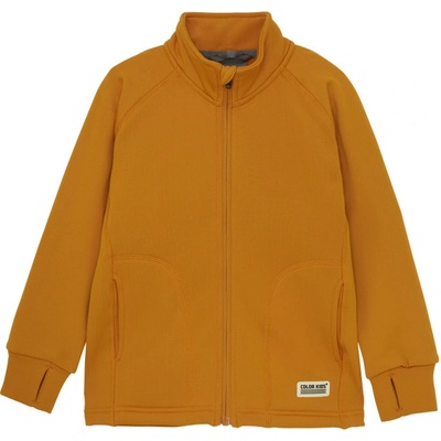 Color Kids Fleece Jacket Brushed inside-Marmalade