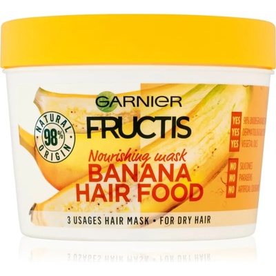 Garnier Fructis Banana Hair Food подхранваща маска за суха коса 390ml