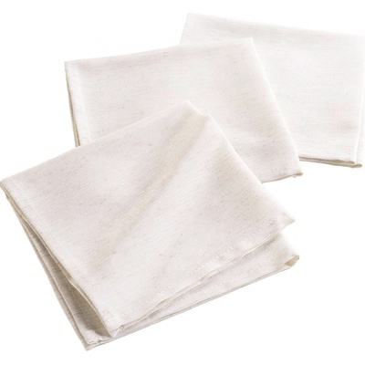 Douceur d'intérieur Sada tří lněných ubrousků 40x40cm