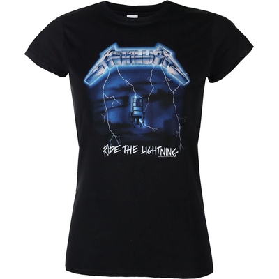 Plastic head дамска тениска metallica - ride the lightning tracks - black - plastic head - phdmtlgsbrid