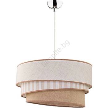 Image 1 of Duolla - Пендел TRIO 1xE27/40W/230V Ø 45 см бежов/кафяв (DU7151)