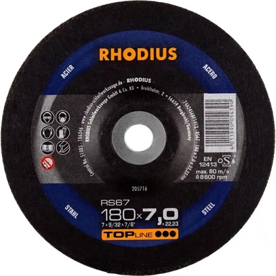 Rhodius Brúsny kotúč 180 x 7,0 x 22,23 mm 205716
