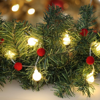 Brilagi - LED коледна верига 20xLED/2xAA 1, 8m топла бяла (BG2577)