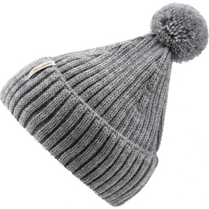 Sterntaler Детска зимна шапка (beanie) Sterntaler Kid's Knitted Beanie Melange Bobble Beanie - Silber Melange - размер 45 cm (904-2487-0315)