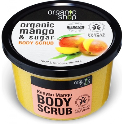 Organic Shop prírodný telový peeling Mango a Cukor 250 ml