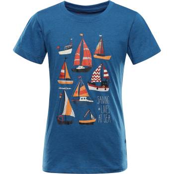 Alpine Pro Детска тениска от немачкащ се материал ALPINE PRO BIGERO 2 лунна океан вариант pb ALPINE PRO | Sin | Момчешки | 92-98