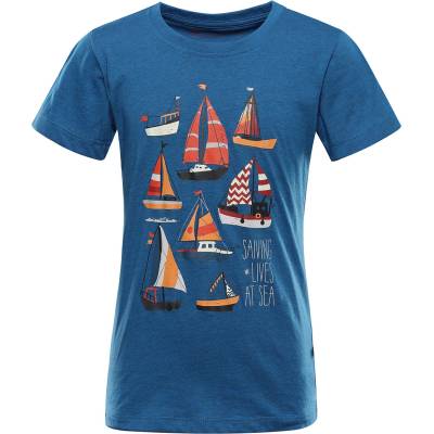 Alpine Pro Детска тениска от немачкащ се материал ALPINE PRO BIGERO 2 лунна океан вариант pb ALPINE PRO | Sin | Момчешки | 92-98