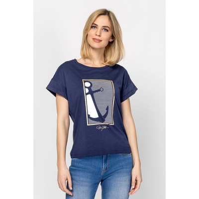 Dámske tričko HEAVY TOOLS / MAPLIN navy Modrá