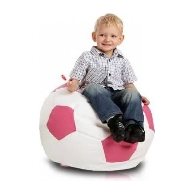 TiaHome malá futbalová lopta bielo ružová