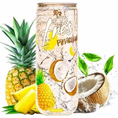 Fresh Drinks Piňacolada sýtený nealkoholický nápoj s kokosovo-ananásovou príchuťou 330 ml