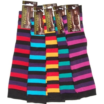 PONDY Podkolenky elastické tmavé pruhy – Hledejceny.cz