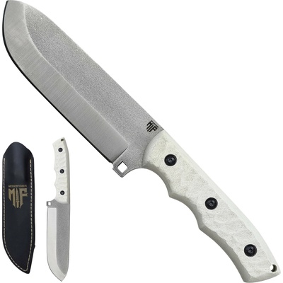 Messerfieber Velký pevný nůž "BUSHCRAFT KANGAL 2.0" s koženým pouzdrem