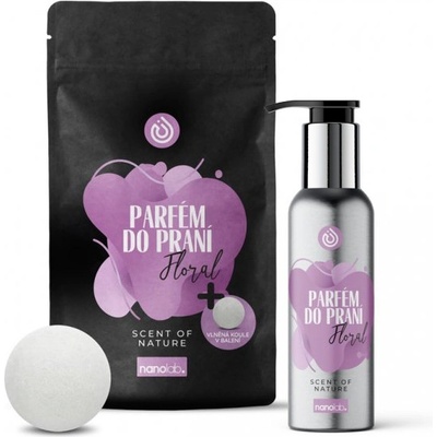 Nanolab parfém do prania aj sušičky Floral 300 ml + vlnená guľa