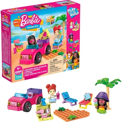 MEGA BLOKS Mega Construx Barbie Dobrodružství s plážovým kabrioletem