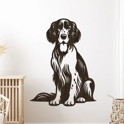 dřevo života Dřevěný obraz Anglický setter Rozměry (cm): 46x60, Zvolte barvu dekoru: Wenge