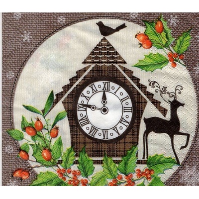 Ubrousek 33x33 cm HODINY – Zboží Mobilmania