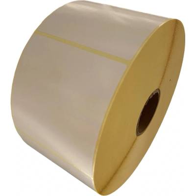 Termo Etiketa 90 mm x 90 mm, Thermo eco, Biela, Dutinka 40 mm, 2000 ks/kotúč, Odlepiteľné lepidlo, Priemer kotúča 176 mm