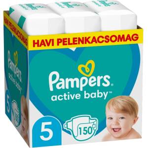 Pampers Active Baby месечен пакет пелени 11-16 кг Junior 5 (150 бр. ) (10DP010394)