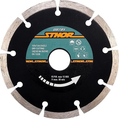 Sthor Kotúč diamantový 125 × 7,0 × 2,0 × 22,2 mm segmentový 5906083087813