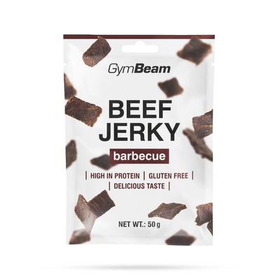GymBeam Сушено месо Beef Jerky 50 g барбекю