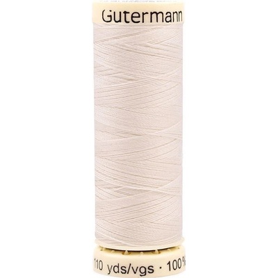 Polyesterové nitě návin 100 m Gütermann univerzální, střední, 802 Marshmallow