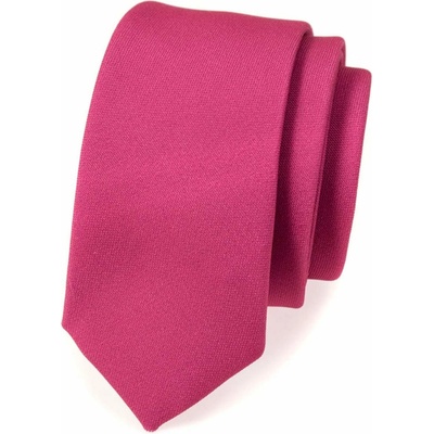Úzká kravata Slim fuchsiová mat