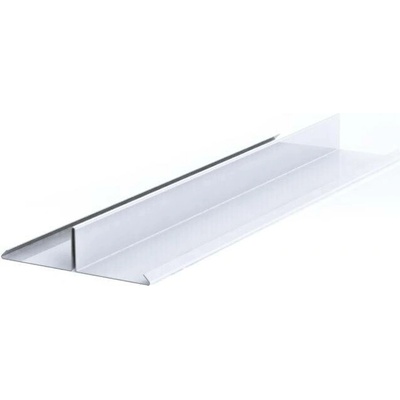 Rozdělovací lišta r.š.333mm pozink Lakovaný RAL 9010 bílá s folií dl.2m