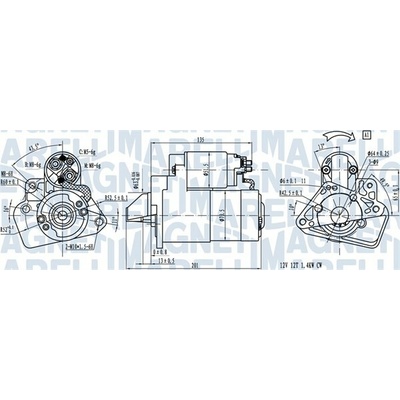 Štartér MAGNETI MARELLI 063721332010