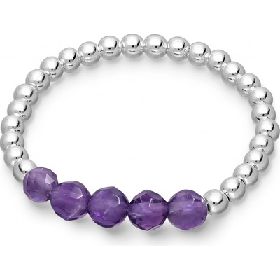 Bangles.cz Korálkový s ametystem 2733