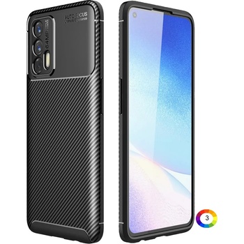 Image 1 of realme GT 5G Удароустойчив Carbon Fiber Калъф и Протектор