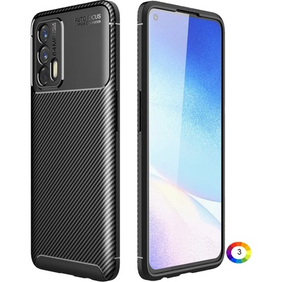 realme GT 5G Удароустойчив Carbon Fiber Калъф и Протектор