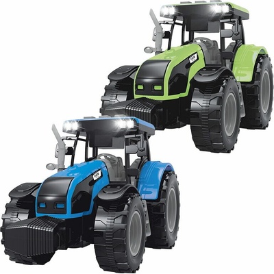 FARM SERVICE Traktor se zvuky a světly zeleno-šedý