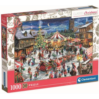 Clementoni Пъзел Clementoni от 1000 части - Коледният базар (81505)