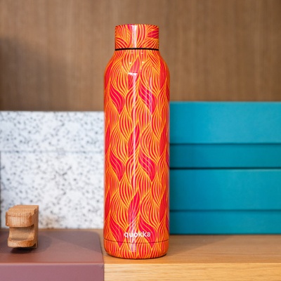 Quokka Nerezová fľaša termoska ORANGE BLOOM 630 ml