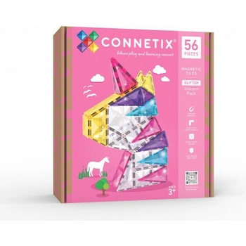 Connetix Glitter Unicorn Pack 56 ks