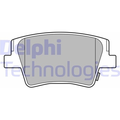 Sada brzdových platničiek kotúčovej brzdy DELPHI LP3553