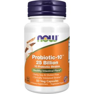 NOW Probiotic-10 25 Billion [50 капсули]
