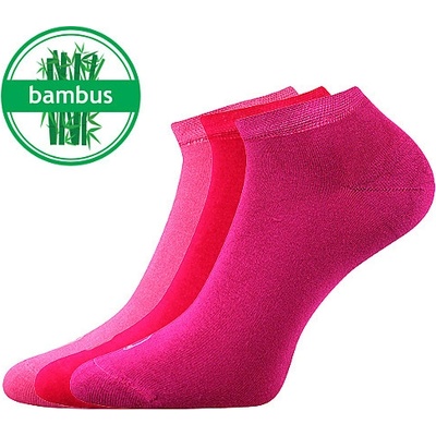 Lonka DESI bambusové antibakteriální ponožky Růžová