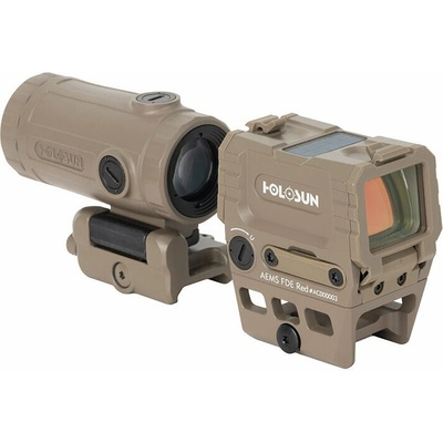 Holosun Combo kit Aems Red zvětšovací modul HM3XT FDE