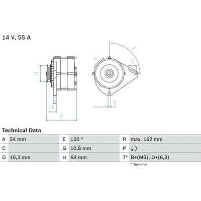 generátor BOSCH 0 986 039 501