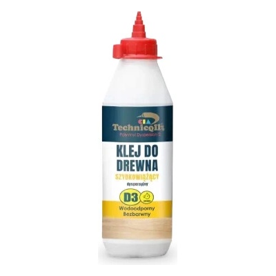 TECHNICQLL Rýchloschnúce lepidlo na drevo D3 250 ml