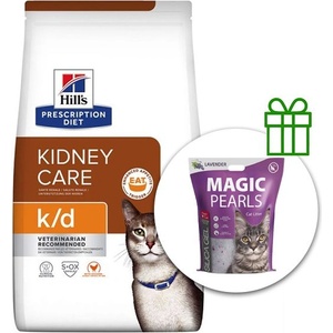 HILL'S Hill s Prescription Diet k/d Грижа за бъбреците гранули за котки 8 кг + постелка безплатно