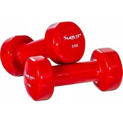 Movit Činky potažené/pogumované pevné 2 x 3 kg