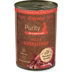 Dibaq Fitmin Purity Консерви с говеждо месо и черен дроб за кучета 400 g
