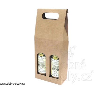 Krabice na víno papírová dárková na 2 lahve – Zboží Mobilmania
