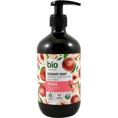 Bio naturell krémové mydlo peach 473 ml