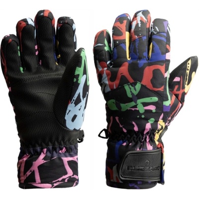 Blizzard Spark junior ski gloves black/multicolor Mix