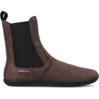 Groundies Camden Chelsea zateplené barefoot boty dark brown – Zbozi.Blesk.cz