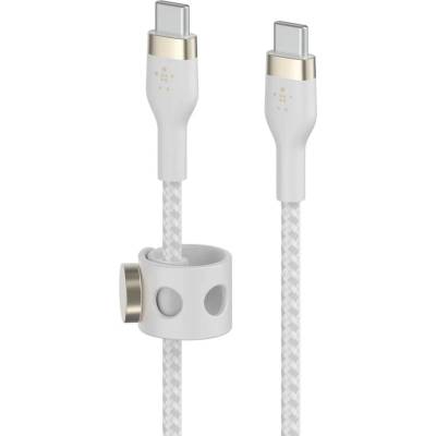 BOOST CHARGE PRO Flex USB-C to USB-C 2.0, Braided Silicone Cable - 3M - White (CAB011bt3MWH)